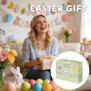 24 Pcs PreFilled Easter Eggs with Mini Resin Rabbit Animals Keychain Decoration Stuffed Toy Great for Kids Boys Girls Toddler Easter Basket Stuffers Egg Fillers