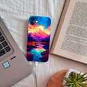 Compatible with iPhone 11 Case - Shockproof Full Body Case for Men and Women, Anti-Scratch, Stylish Design with Mountains and Streams at Sunset Compatible for iPhone 11