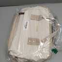 LOVEVOOK Leather Backpack for Women, 15.6 inch Laptop Backpack, Professional Work & Travel Bag, Beige-Flesh Beige