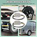 12-1/4" Electric Trailer Brake Magnet Kit Fits 10,000 lbs Axles for 12-1/4''x3-3/8'' Electric Brakes Assembly with Retainer Clips and Coil Springs