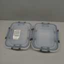 M MCIRCO [80 oz & 36 oz Extra Large Glass Food Storage/Baking Containers Set with Lids, 2 Pack 80 oz(10 cup)&2 Pack 36 oz (4.5 cup) Airtight Glass Container,Microwave,Oven,Freezer and Dishwasher