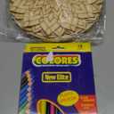 Vercraft 28 Pcs Wooden Mandala Painting Set Diwali Crafts Include 10 Unfinished Wood Cutouts with 18 Colored Pencil for Making Kit Mandala Crafts for Painting DIY Home Decors(Classic Style)