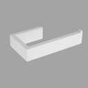 GERZWY Bathroom Toilet Paper Holder SUS 304 Stainless Steel Tissue Paper Roll Holder Wall Mount, White