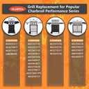 Grill Replacement Parts for Charbroil Performance 2 Burner 463625217, 463673517, 463625219, 463673519, 4 Burner Parts for Char-Broil 463673617, 463673619, 463673017, 463673019, 304 Stainless Steel