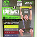RBX LIVE LIFE ACTIVE LOOPED LATEX RESISTANCE BANDS 4 Pack