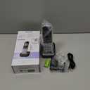 Panasonic Compact Cordless Phone with DECT 6.0, 1.6" Amber LCD and Illuminated HS Keypad, Call Block, Caller ID, Multiple Display Languages - 1 Handset - KX-TGB810S (Black/Silver)