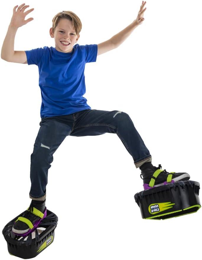 Moon Shoes Bouncy Shoes, Mini Trampolines for Your Feet, One Size, New and Improved, Bounce Your Way to Fun, Very Durable, No Tool Assembly, Athletic Development, max Weight 130 lbs.