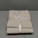 NEXHOME PRO Duvet Cover Set Super King 108"x98" Linen Feel Textured Cream Grey Organic Natural 100% Washed Cotton 3 Pieces Bedding Set with Zipper Closure, Breathable, Soft (No Comforter)