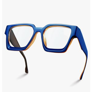 livho Oversized 99% Blue Light Glasses for Woman - Rectangle Fashion Glasses for Computer, Chic Preppy Frame - Anti Eyestrain