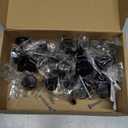 Ravinte 25 Pack Drawer Pulls 1-1/4 Inch Kitchen Cabinet Knobs Solid Round Dresser Drawer Knobs Matte Black Dresser Knobs Drawer Knobs Simple Cabinet Hardware for Cupboard Drawer Pulls