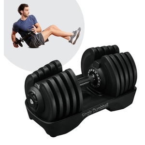 LifePro - Single Adjustable Dumbbell - 4lb to 90lb Weight Switch, Transform Your Workout, Compact Design for Home Gym - Diverse Weight Plates Selection, Essential Fitness Equipment