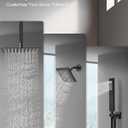 Shower Faucet Set with Handheld Spray, Matte Black