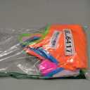 BMJL Women's One Piece Swimsuit Sports Adjustable Strap Bathing Suit Color Block Ribbed High Cut Swimsuits (Rainbow Orange Pink) Size S