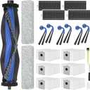 X9 Pro OMNI Accessories Kit for ECOVACS DEEBOT X9 PRO OMNI /X9 Pro Vacuum Cleaner, 22 Replacement Parts 1 Roller Brush, 2 Roller Mop, 4 Filters, 6 Dust Bags, 6 Side Brushes and Cleaning Tools