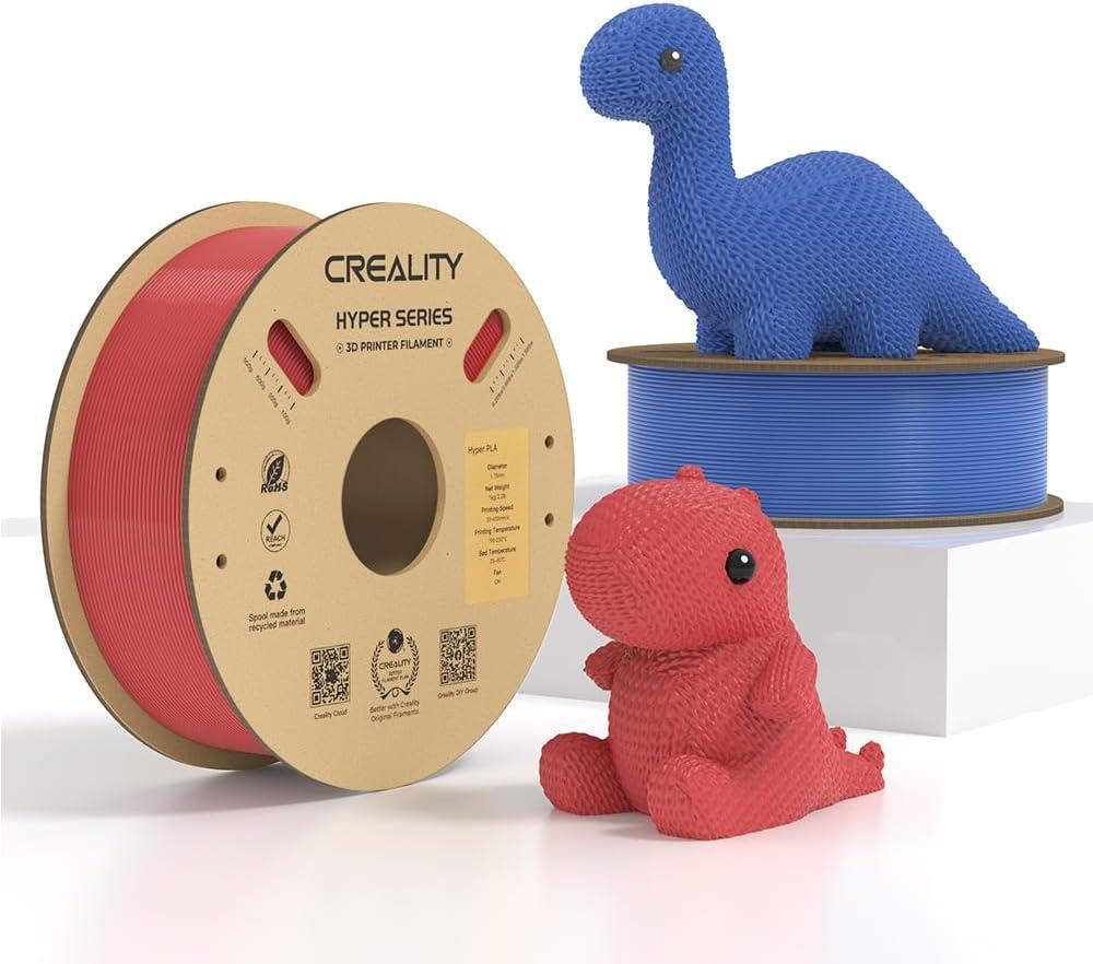 Creality Hyper PLA Filament Red+blue 2KG, Up to 600mm/s High Speed 3D Printer Filament PLA, No-Tangling Stronger Toughness Fit Most 3D Printers 