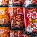 DELIEF Rabokki Hot Chicken Flavor 165g/5.82oz - Pack of 1, Korean Street Food, Ramen Noodle and Tteokbokki Rice Cake Combined in 1 - Quick and Easy Meal