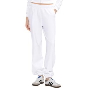 PUMIEY Womens High Waisted Sweatpants Fleece Baggy Sweat Pants Y2K Lounge Joggers Pants Three-No Collection (Large, Splash White)