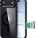 ESR for iPhone Air Case, Camera Control, Compatible with MagSafe, Shockproof Military-Grade Protection, Magnetic Phone Case for iPhone 17 Air Case, Clear Black
