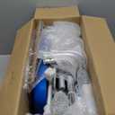 Sliding Shower Chair with Swivel Seat, Rotating Tub Transfer Bench Shower Bench with Padded Seat and Backrest for Elderly and Disabled, Blue