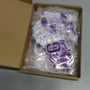 Canlierr 18 Pcs 2026 Graduation Leis and Stole and Honor Cords with Tassel Braided Necklace Adjustable for Student Graduation Gifts Party Supplies(Purple and White)