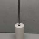 Matt White Ceramic Toilet Brush and Holder Set, Durable Bristles Non Scratch Toilet, Long Stainless Steel Handle, Freestanding Toilet Bowl Cleaners Brush, Scrubber Brush for Toilet