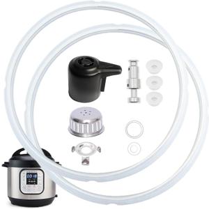 11 PCS Instant Pot Accessories for Duo 3 Qt and Duo Plus 3 Qt, InstantPot Replacement Parts Include Sealing Ring, Steam Release Valve, Anti-Block Shield, Valve Sealing Ring, Float Valve and Gasket (11PCS 3QT)