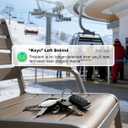 Air Tracker Tags (iOS Only) 4 Pack: Bluetooth Item Finder with Apple Find My APP, Item Locator for Keys Finder, Bags Wallets Anti-Loss, IP68 Waterproof Smart Tag (Water Drop)