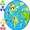 BooTaa 29" Large Dart Board for Kids, Kids Dart Board with Sticky Balls, Boys Toys, Indoor/Sport Outdoor Fun Party Play Game Toys, Birthday Gifts for 3 4 5 6 7 8 9 10 11 12 Year Old Boys Girls