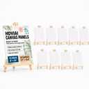 10-Set Canvas Boards with Easels, 8 x 10 Inch, Paint Party Kit