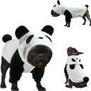 HOTUMN Panda Dog Halloween Costume - Pet Halloween Cosplay Hoodies Cute Puppy Panda Costume, Hoodie Warm Outfits for Small and Medium Dogs (Medium)