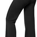 OQQ Yoga Pants Women High Waist Casual Soft Crossover Straight Leg Medium, Black