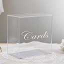 Large Clear Acrylic Wedding Card Box with Slot and Pen, 10x10x5 inch Wedding Receptions Wishing Well Money Box, DIY Card Box for Party, Graduation, Bridal Shower, Birthday (Clear)