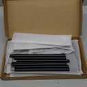 3 Tier Bathroom Organizer Countertop, Stainless Steel Perfume Tray and Vanity Countertop Shelf, Makeup Skin Care Bathroom Organizers and Storage for Dresser, Kitchen (Matte Black)