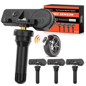 Nilight TPMS Sensor Compatible with 2010 2011 2012 2013 2014 2015 2016 2017 2018 2019 2020 Dodge Chrysler Jeep 2012-2019 Fiat 500 2011-2013 Ram 433Mhz Tire Pressure Monitoring Sensors