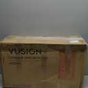 VUSIGN 360 QT Stackable Storage Bins with Lid, Folding Storage box with Wheels, Collapsible Plastic Storage Bins for Closets, Stackable Storage Organizer, Storage Containers, 4Pack, White