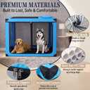 54" L x 36" W x 46" H Extra Large Travel Dog Crate for 2 Dogs with Divider