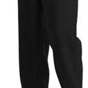 Boys Baggy Sweatpants,Wide Leg Straight Open Bottom Pants Elastic Waist Athletic Joggers with Pockets Sweat Pant Black Small