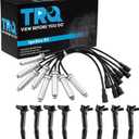TRQ Ignition Coil Kit 9 Piece Compatible with 2018-2022 Ford F-250 Super Duty 2018-2022 F-350 Super Duty
