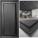 Art3d Drop Ceiling Tiles 24x48 inch Black (12-Pack, 96 Sq.ft), 3D Wainscoting Panels Glue Up 2x4 FT