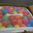 Amazon Basics BPA Free Ball Pit Balls with Storage Bag, Crush-Proof Plastic for Toddlers Kids 12+ Months Play, Phthalate Free, 6 Bright Colors, Pack of 400