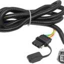 MECMO 4 Way Trailer Wiring Harness 56083 for 2020-2024 Toyota Highlander, for Lexus RX350 & RX450h (2010-2023), Lexus RX350L (2018-2022), 4 Pin Flat Tow Hitch Wire (Factory Tow Package Requires)