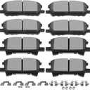 SCITOO Ceramic Front Rear Disc Brake Pad Set fit for 2004-2006 for Lexus RX330, 2007-2009 for Lexus RX350, 2006-2008 for Lexus RX400h, 2006-2007 for Toyota Highlander