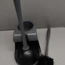 MR.SIGA Toilet Plunger and Bowl Brush Combo for Bathroom Cleaning, Gray, 1 Set (One Size)