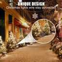 [4-Pack] Outdoor Extension Cord CoversWaterproof Box and Cord Safety housing, Plug Cover, Adjustable Dividers, Protect Outlet, Plug, Holiday Lights & Electrical Tool Cord Connection,Black