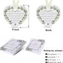 Daughter Ornaments 2026 Daughter Christmas Ornament Xmas Forever Ornament Best Ever Gift Double-Sided Printing Ceramic with Gift Box&Ribbon 3.9"
