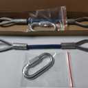 Trailer Safety Cables Extension 12 inch for Towing Bar12000 Lbs Loading (One Pairs)