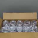 novelinks 16 oz Clear Plastic Jars with Lids, Refillable 16oz Mason Jars with Lids & Storage Containers for Kitchen & Household Use (20 Pack,Silver)