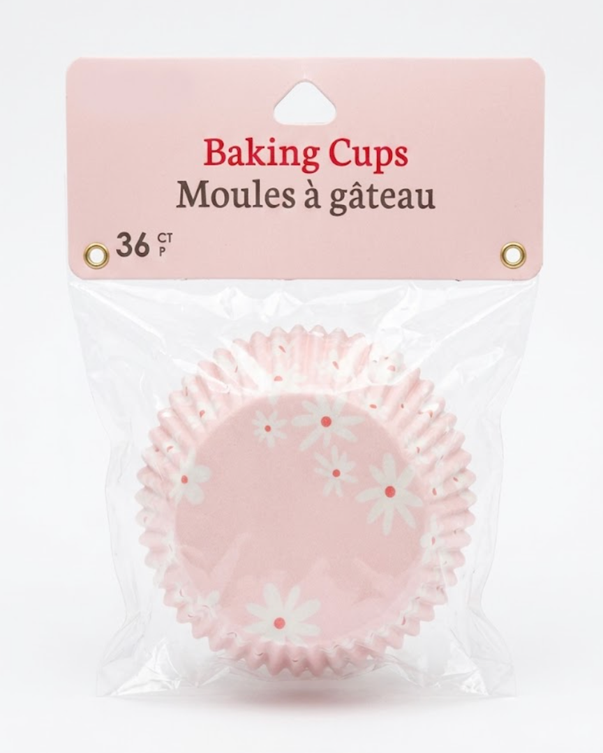 36PCS Flower Petal Cupcake Liners, Floral Shaped Cupcake Wrappers for Muffin Case Trays, Colorful Paper Baking Cups for Birthday Easter Wedding Party Supplies Decor 