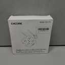 Surge Protector Power Strip - CHCORE 5Ft Braided Extension Cord with 8 Outlets with 4 USB (2 USB C) Charging Ports, Flat Plug Multi Plug Outlet Extender Charging Station for Home Office, ETL, Black