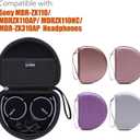 LTGEM Case Compatible with Sony MDR-ZX110 / MDRZX110AP / MDRZX110NC / MDR-ZX310AP ZX Series Wired On-Ear Headphones, Pink(Case Only)